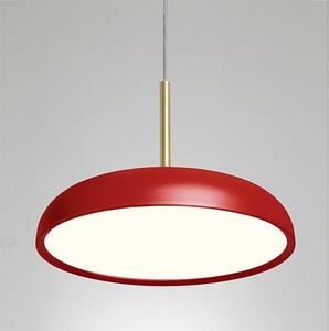 Lampada a sospensione zero di lumen center italia, colore bordeaux, dimensione diametro 45 x 45