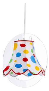 Emporium stella lampada a sospensione per cameretta dei bambini, finiture bianco pois multicolor, voltaggio lampada a sospensione ø40 cm