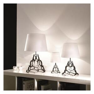 Selene illuminazione lampada da tavolo anais disponibile in tre dimensioni, colore bronzo, dimensione diametro 16 cm - h 30 cm