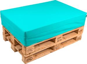 Cuscino Per Pallet 120x80 Cm In Similpelle Pomodone Turchese