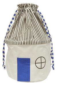 Cesta per giochi da bambino blu/color crema in tessuto ø 34x52 cm Koya – OYOY Mini