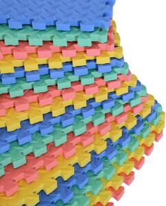 Tappeto Puzzle In Eva Per Bambini Antiscivolo 16 Pezzi Multicolori 63.5x63.5x2 Cm