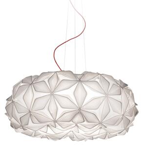 Lampada a sospensione Slamp, C'EST LA VIE, dimmerabile, Bianco, Soggiorno, Plastica, Design