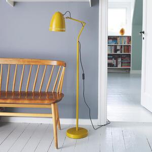 Lampada da terra, color giallo senape