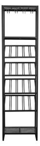 Portabottiglie in metallo nero per 20 bottiglie, 48x180 cm Cantor - Zuiver