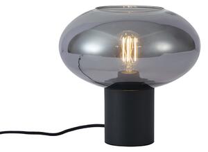 Lampada da tavolo di design nera con vetro fumé - Umbrella