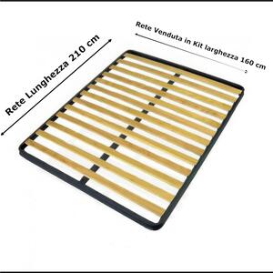 Rete a doghe Fissa Dimensioni 160x210 cm per letti incasso o appoggio senza piedi Dimensioni 160x210 cm