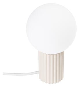 Lampada da tavolo color crema con paralume in vetro (altezza totale 19 cm) Orbital – Sollux
