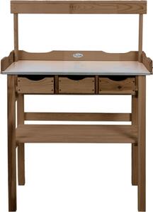 Tavolino da fioriere con ripiano