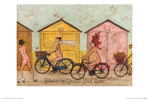 Stampe d'arte Sam Toft - Brighton Naked Bike Ride, Sam Toft, (40 x 30 cm)