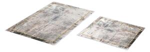Set di tappetini per il bagno grigi/marroni 2 pz 60x100 cm – Foutastic