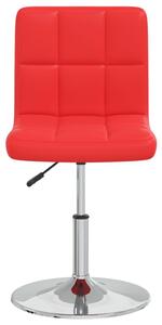 3087440 Dining Chair Red Faux Leather (334171)