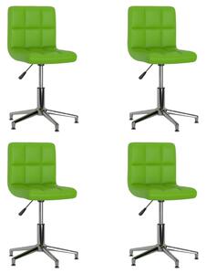 3087643 Swivel Dining Chairs 4 pcs Green Faux Leather (334414×2)