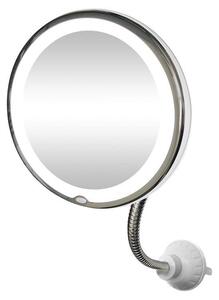 UNIQ Specchio da bagno flessibile con ventosa - Ingrandimento 10x e rotazione a 360 gradi