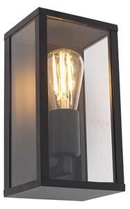 Lampada da parete smart nera 26 cm IP44 incl. WiFi ST64 - Charlois