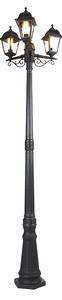 Lanterna Smart Nera 3 Luci IP44 incl. Wifi ST64 - Capital