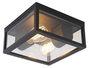 Lampada da soffitto intelligente nera IP44 2 luci incl. Wifi ST64 - Charlois