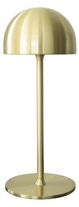 Lampada da tavolo LED color ottone con paralume in metallo con telecomando (altezza totale 30 cm) Tim – Sirius