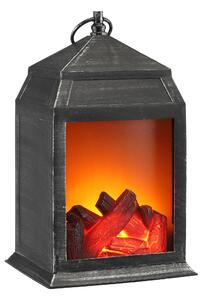 Lanterna LED con effetto camino - 26 cm - Effetto fiamma Decorazione Camino Lanterna camino