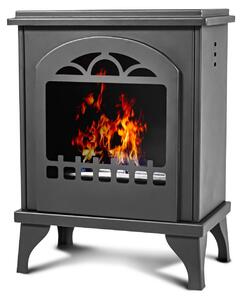 Didone - Camino a bioetanolo da terra freestanding, biocamino da pavimento stile vintage, dimensioni 40x25xH54 cm