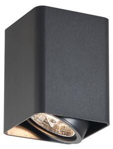 Faretto da superficie di design nero GU10 70mm orientabile e inclinabile - Vox
