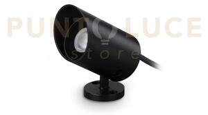 Koala proiettore led cob 7w 35° 630 lm 3000 k nero ip65 alimentator