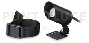 Koala proiettore led smd 3w 32° 250 lm 3000 k nero ip65 alimentator