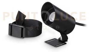Koala proiettore led cob 7w 35° 630 lm 3000 k nero ip65 alimentator