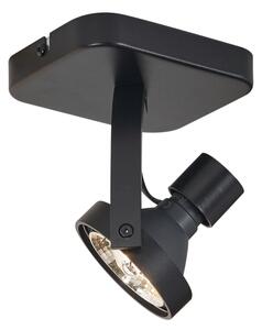 Faretto da soffitto di design nero GU10 70mm orientabile e inclinabile - Vo