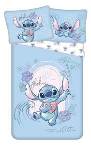 Set copripiumino e federa da bambini blu in cotone per letto singolo 140x200 cm Lilo and Stitch "Wave" – Jerry Fabrics