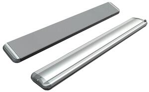 Stufa Elettrica ad Infrarossi 141x20,1x5,8 cm da Soffitto 1800W in Alluminio Dimmerabile Moel Hot-Top Silver
