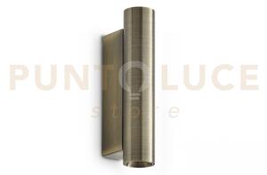 Look led round applique d.3cm 9w on-off 900 lm 3000 k ottone 15cm