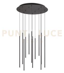 Look drop led smd sospensione 19w on-off 1750 lm 2700 k nera d.50cm