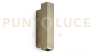 Look led square d.3cm 9w on-off 900 lm 3000 k ottone 15cm