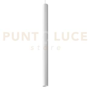Look round sospensione 1 luce attacco gu10 bianco d.6x10cm