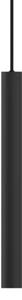 Look round sospensione 1 luce attacco gu10 nero d.4x40cm