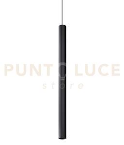 Look round sospensione 1 luce attacco gu10 nero d.6x10cm