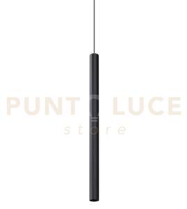 Look round sospensione 1 luce attacco gu10 nero d.4x70cm
