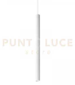 Look round sospensione 1 luce attacco gu10 bianco d.4x70cm