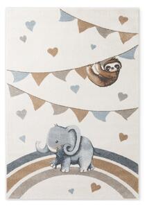Tappeto per bambini crema 160x230 cm Walk like an Elephant Rainbow Party - Villeroy&Boch