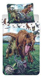 Set copripiumino e federa da bambini in cotone per letto singolo 140x200 cm Jurassic World "Trio" – Jerry Fabrics