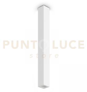 Look square lampada da soffitto in gesso bianco 1 luce attacco gu10