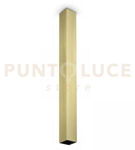Look square lampada da soffitto 1 luce attacco gu10 6x75cm ottone