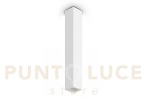 Look square lampada da soffitto in gesso bianco 1 luce attacco gu10