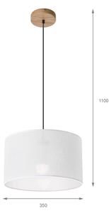 Lampadario a cavo ANTONIO 1xE27/60W/230V rovere