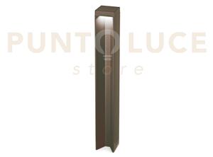 Kurt palo per esterni ip54 3000k 1050lm 11w coffee h.65cm in allumi