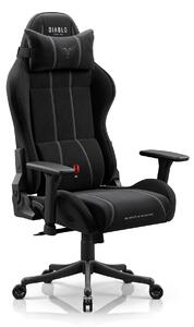 Sedia gaming in tessuto nera Diablo X-One 2.0 Burned Black Small
