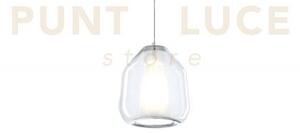 Double skin sospensione in vetro 1 luce attacco e27 rosone acquista