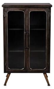 Vetrina nera in metallo 60x100x35 cm Denza – Dutchbone