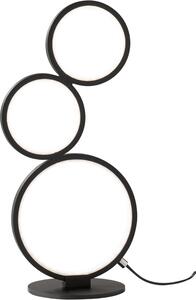 Trio Rondo LED lampada da tavolo 17W dimmerabile nero opaco bianco caldo